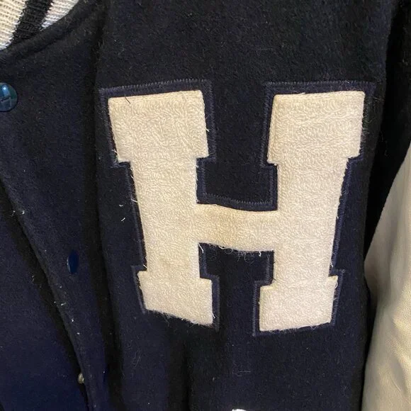 Vintage 1989 XL Huntington High School Letterman Jacket - Picture 4 of 12